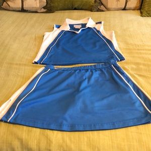 Vintage Bolle Tennis outfit, size S, top and skirt